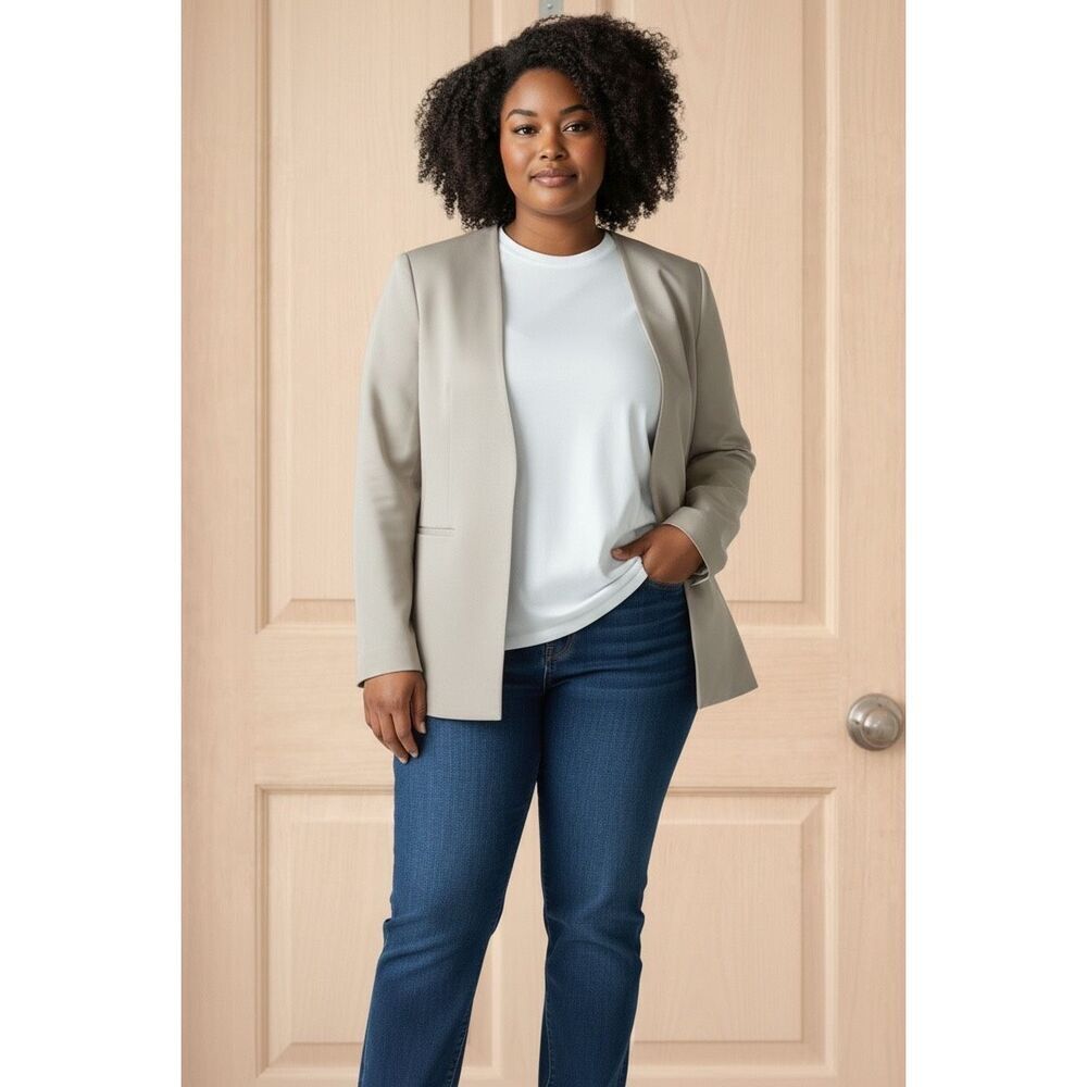 Calvin Klein Modern Open-Front Blazer